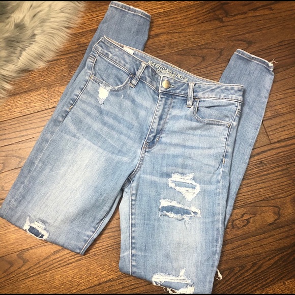 American Eagle Outfitters Denim - AMERICAN EAGLE HIGH RISE JEGGINGS